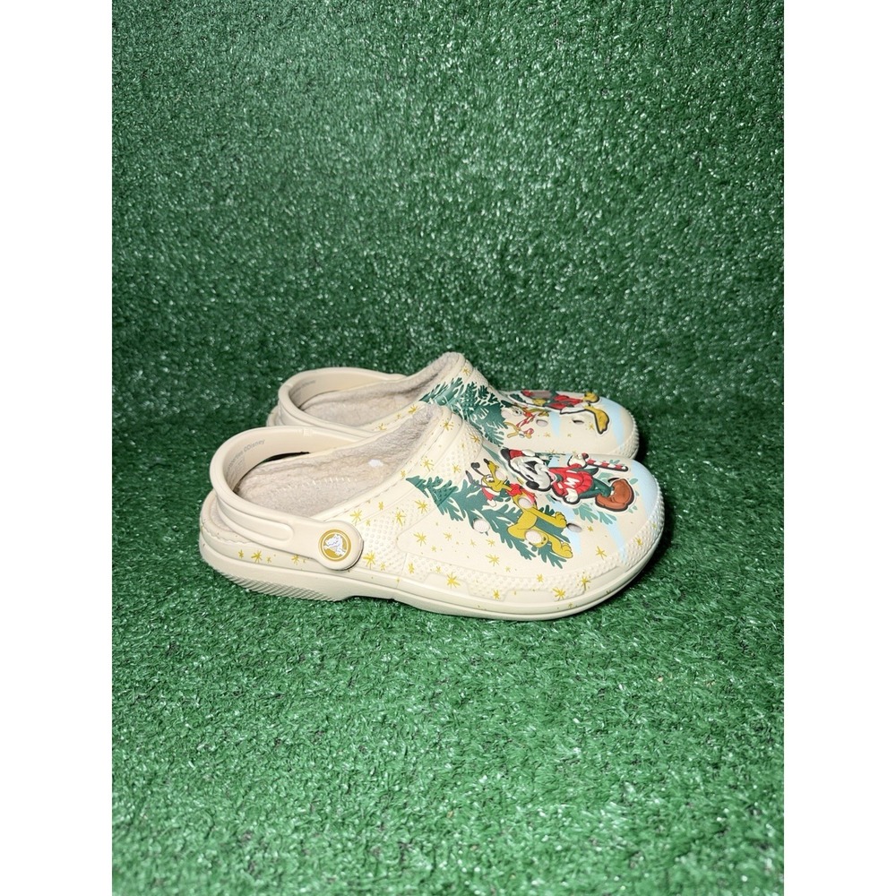 Disney Crocs Mickey Mouse & Donald Duck Holiday Theme Clogs Men‎ 5 Womens Size 7